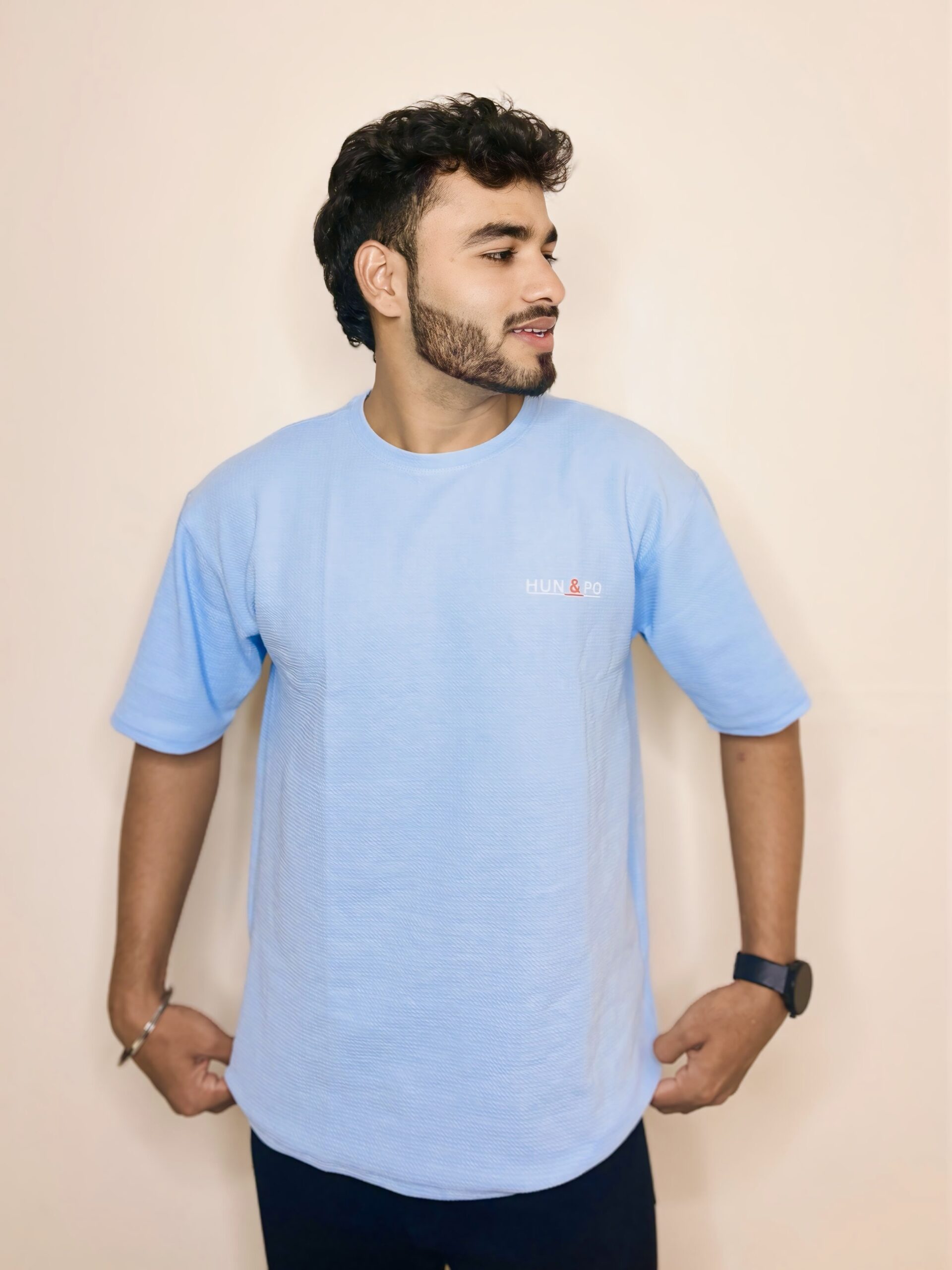POPING Sky Blue OVERSIZED TSHIRT